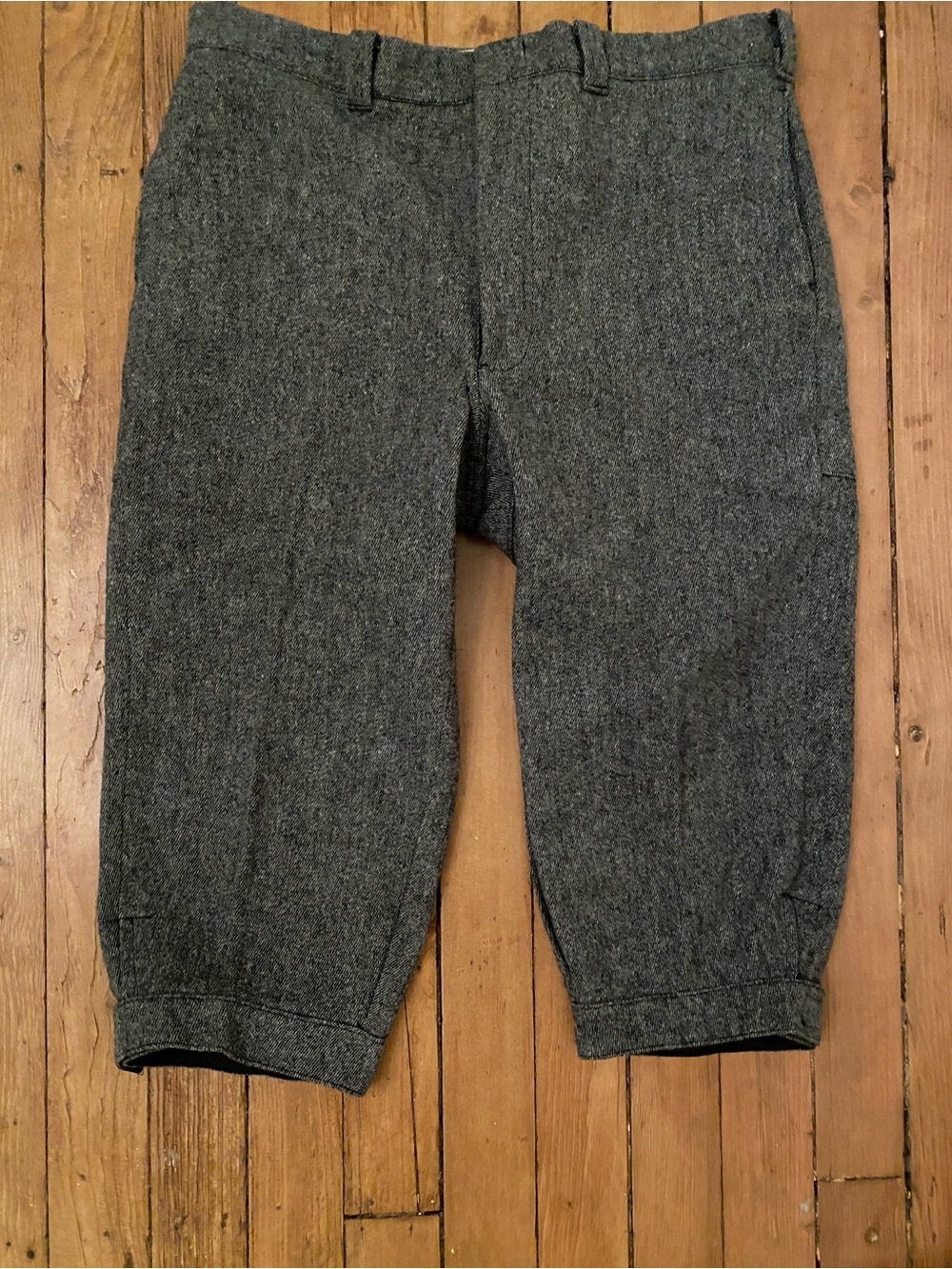 Men's Gray Wool Blend plus fours hunting Pants size 38